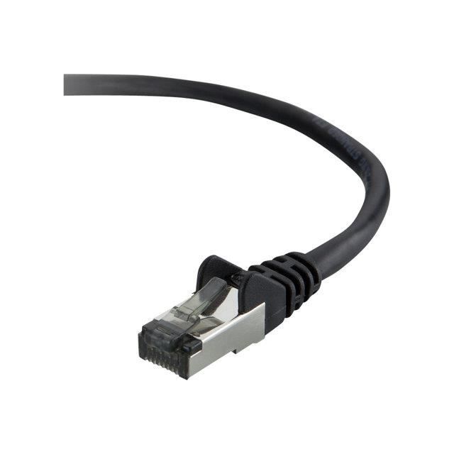BELKIN Câble RJ45 Lisse UTP - Noir - CAT6 - Mâle/Mâle - 2 m