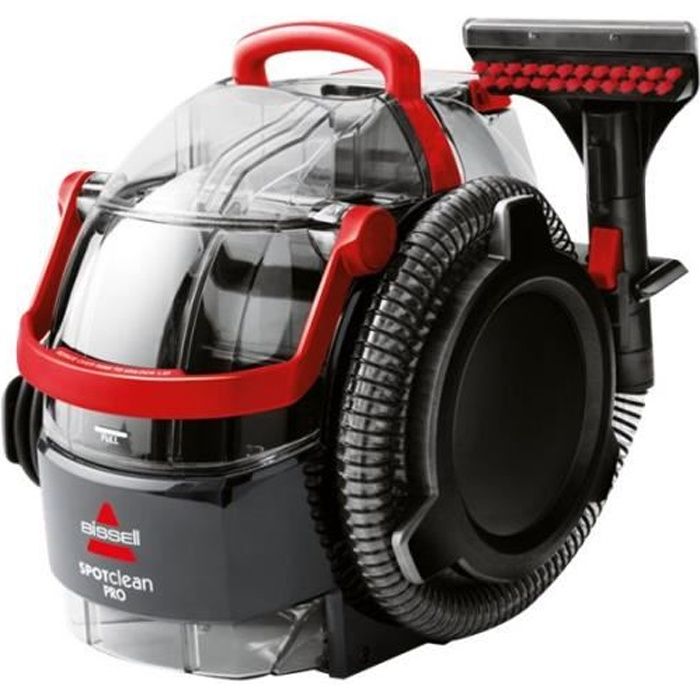 BISSELL SpotClean Pro 1558N Nettoyeur moquette traineau rouge-noir