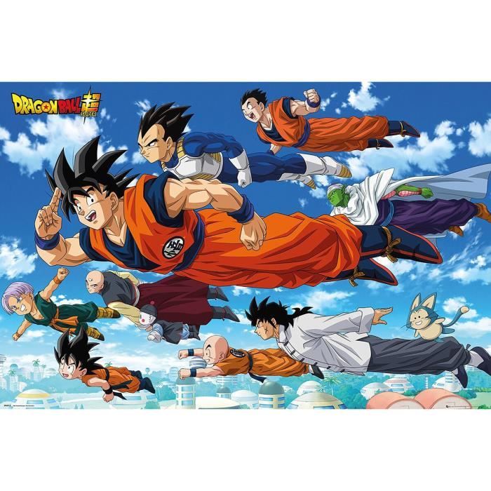 Dragon Ball Super - Flying Unisexe Poster multicolore