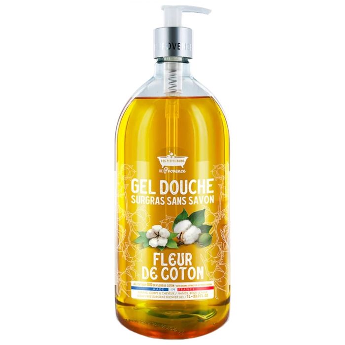Gel douche surgras sans savon fleur de coton 1 l