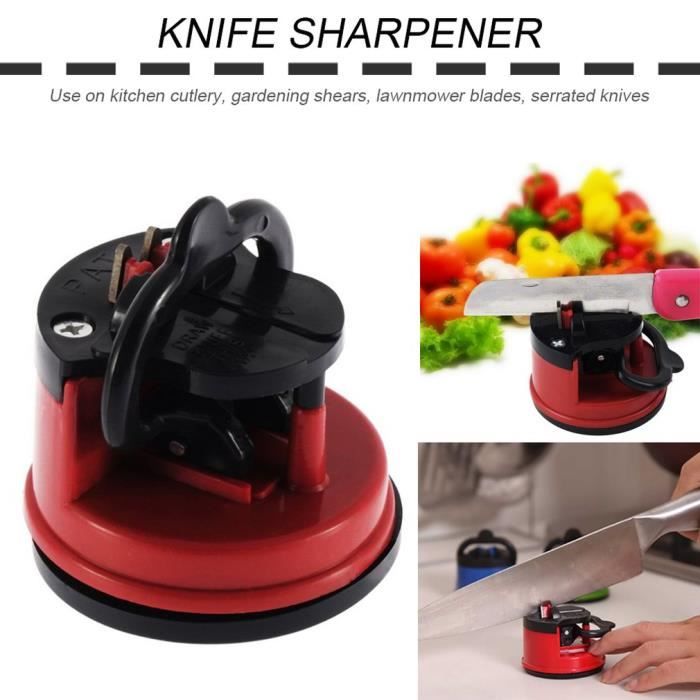 élégant couteau-aiguiseur ciseaux meuleuse sécurisé aspiration chef cuisine outil d'affûtage cuisine cuisine-aiguiseurs outils