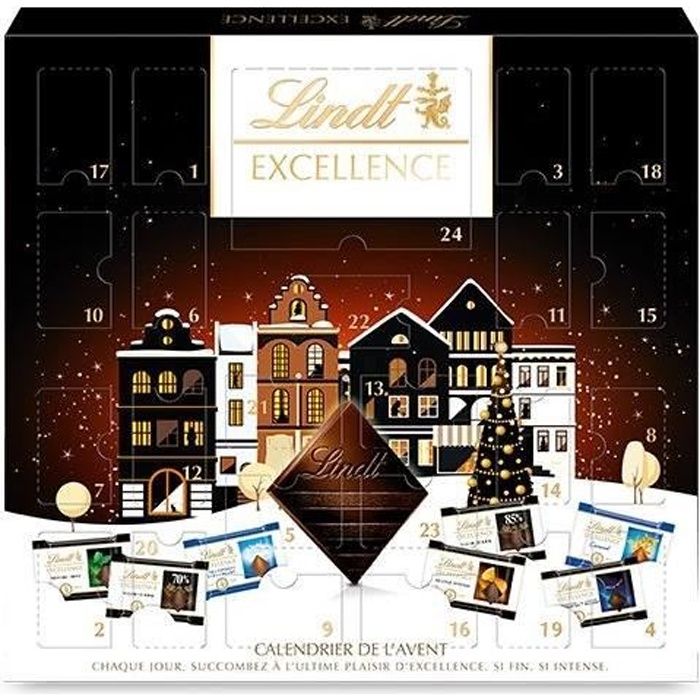 LINDT & SPRÜNGLI Calendrier de l'Avent Excellence - 148 g