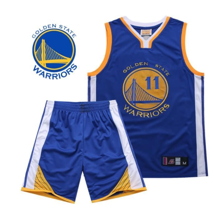 NBA Warriors Golden State # 11 Klay Thompson Broderie Costume Uniforme de basket Basketball clothes