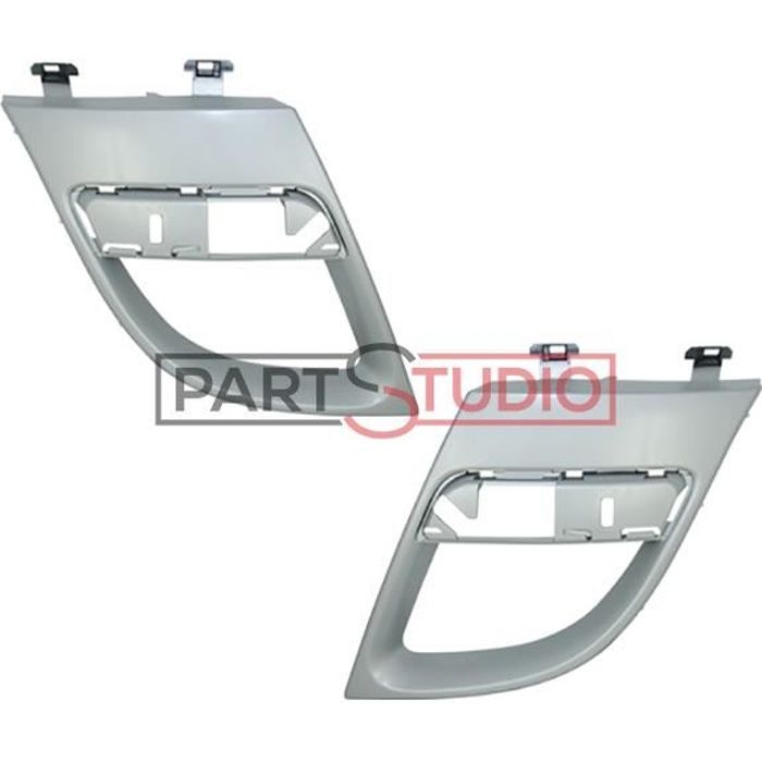 Set enjoliveurs chromés pare chocs avant RENAULT MEGANE 11/08 =>pour 3 portes = 620720007R - RN4304K