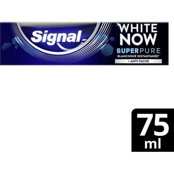 Signal Dentifrice blancheur white now super pure