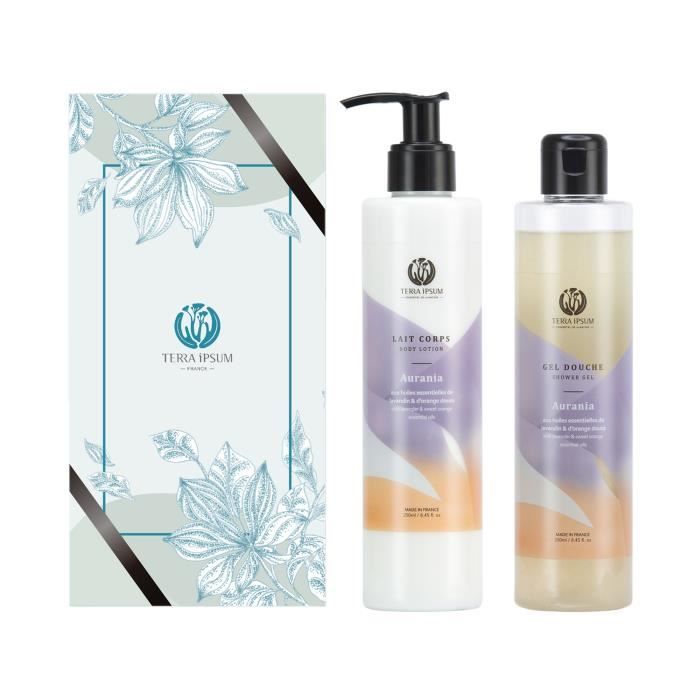 Coffret Duo Relaxation - Gel Douche & Lait Corps - 500 ML - Terra Ipsum