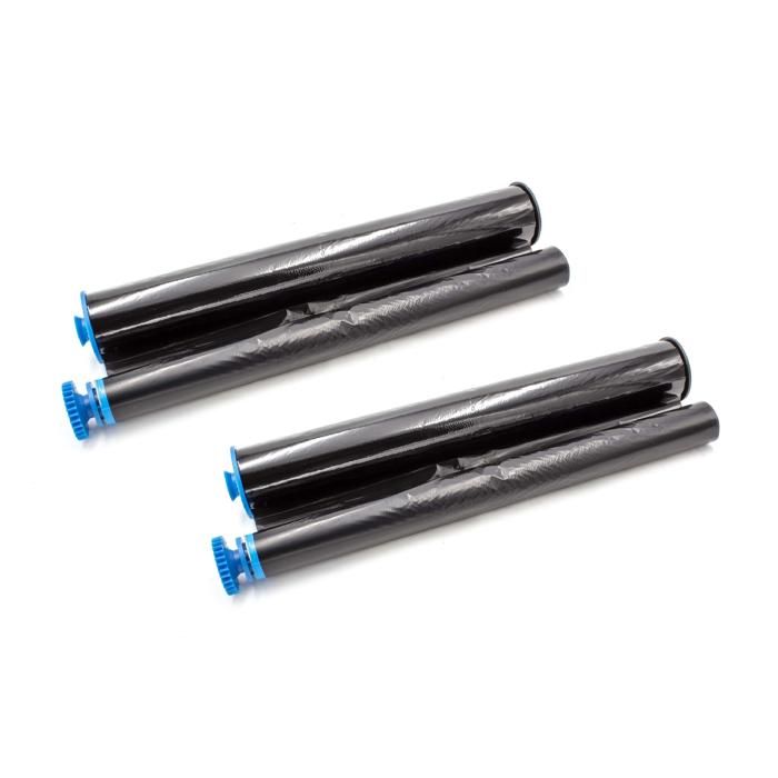 vhbw 2x papier thermique rouleau papier thermique bleu 45 m pour fax ou imprimante NEC Nefax 365