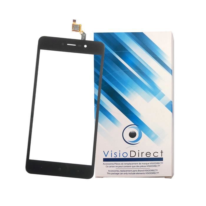 Vitre ecran tactile pour Wiko Lenny 4 plus 5.5- noir téléphone portable -VISIODIRECT