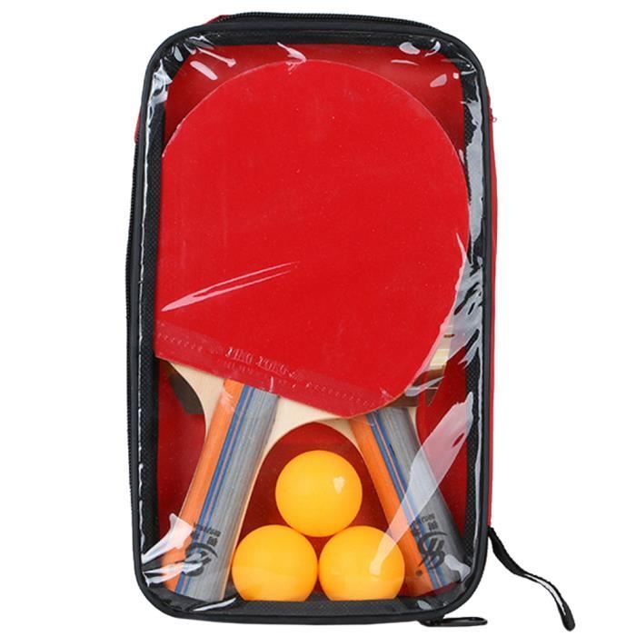 1 set raquette avec balle pratique portable de ping-pong balles de tennis RAQUETTE DE TENNIS DE TABLE - CADRE DE TENNIS DE TABLE