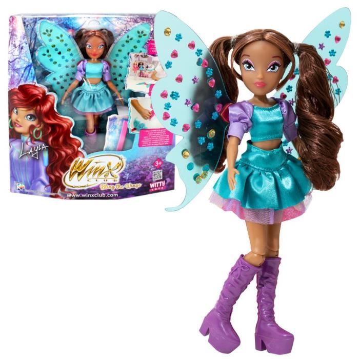 Layla | Bling the Wings Poupée | Winx Club | Ensemble Créatif