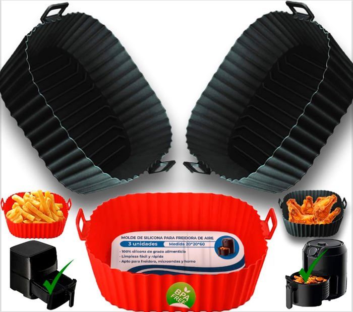 Accessoires Friteuse Sans Huile Pack De 4 Accessoires Friteuse D'Air Accessoires Friteuse Sans Huile Pack De 4 Accessoires Friteuse D'Air