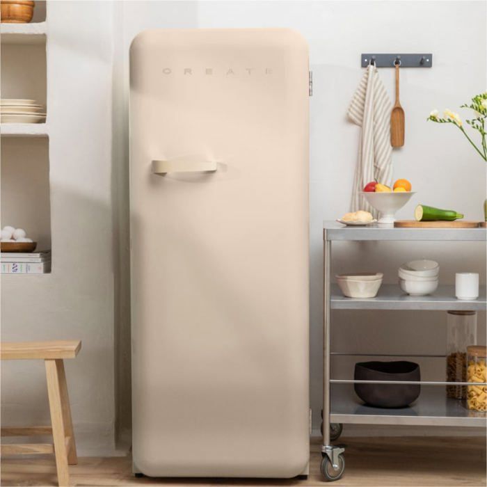 Réfrigérateur rétro - Create - 281L - Esthétique années 50 - Grande capacité