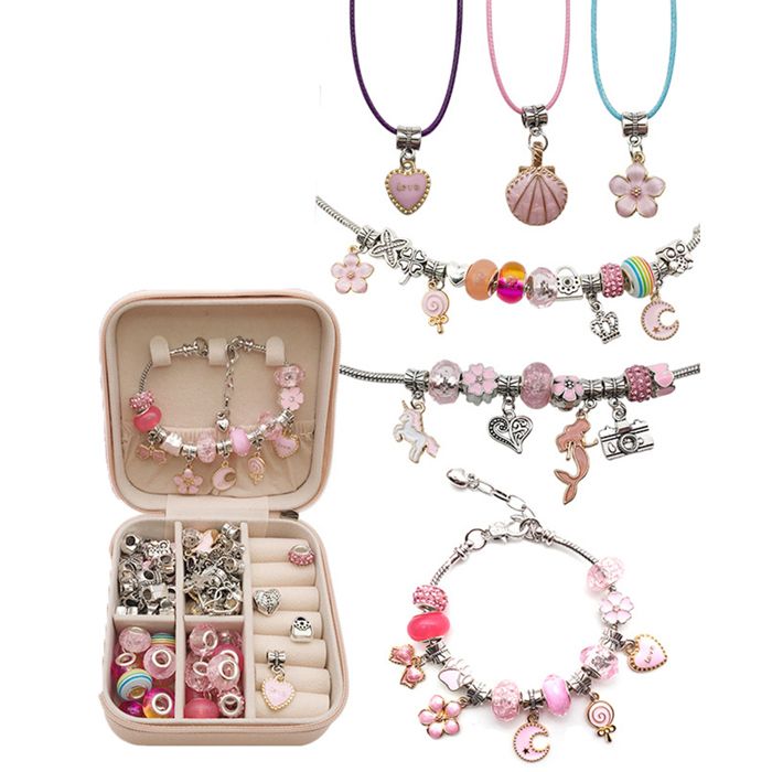 YAAVAAW Kit Bracelets Licorne DIY – Coffret Bijoux Créatif Pour Filles 6-12 Ans – Cadeau Anniversaire Original
