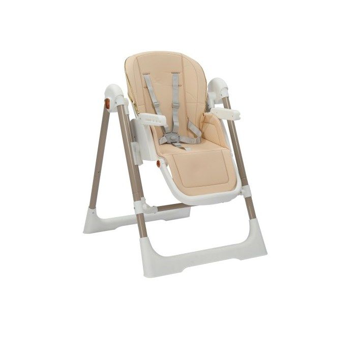 CHAISE BEBE - ALIGHTUP - Balançoire Hauteur et inclinaison réglables Plateau et roulettes amovibles 6 en 1 Tabouret bébé - Beige