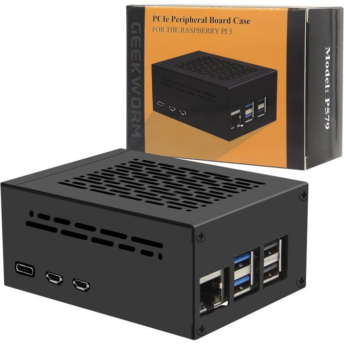 Boitier Raspberry Pi 5 Raspberry Pi 5 Boîtier Case (P579) | Support Pcie M.2 Nvme Ssd Shield ...