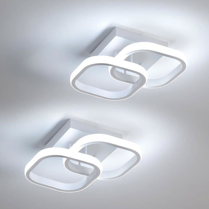 Plafonnier LED - UNDERSCORE - Mckalen - Lot de 2 - 22W - 2475LM - Blanc Froid 6500K Plafonnier LED - UNDERSCORE - Mckalen - Lot de 2 - 22W - 2475LM - Blanc Froid 6500K