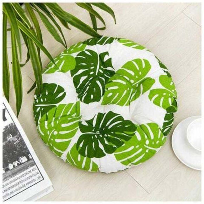Coussin de chaise - PZCC - 40x40 cm (lot de 4) - Rond - Multicolore - Garnissage coton perlé