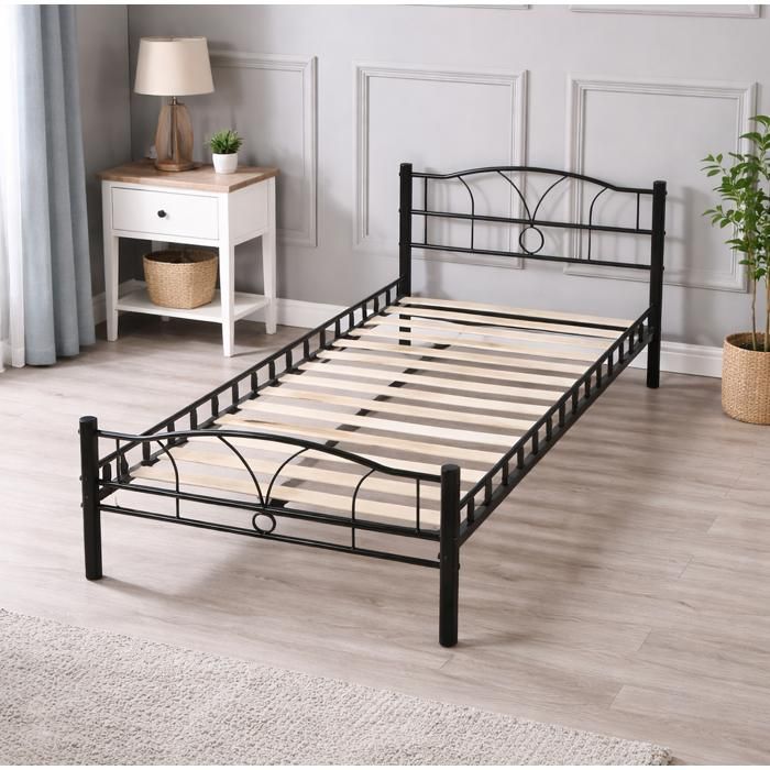Lit Metal 80x190 - KING OF DREAMS - LIT MIKE NO - Confort Optimal - Design Moderne - 1 Place