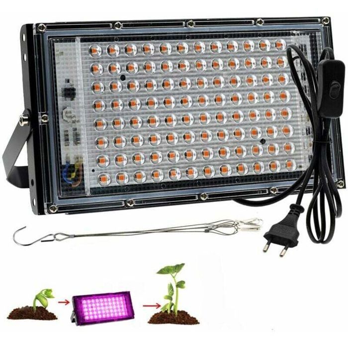 GABRIELLE 100W Lampe De Culture à Spectre Complet Lampe LED pour plante à spectre complet LED Grow Light pour plantes dintérieur