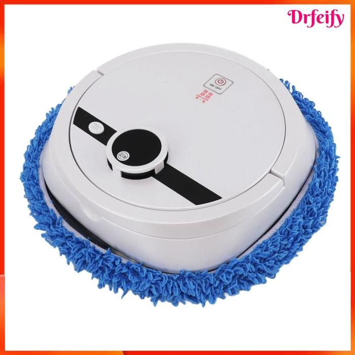 Robot laveur de sol - AKOZON - Vadrouille automatique - Essuyage rotatif - Batterie 2400 mAh - Autonomie 120min - Akozon