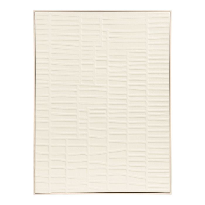 Panneau mural Ena en relief beige — 60x80 cm - Réf. VK8681847498971