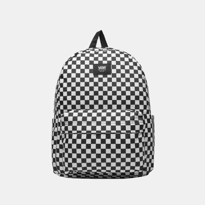 Sac à dos Vans Old Skool Grom Damier Blanc et Noir - color:White talla:18 l - White Color : White Talla : 18 l