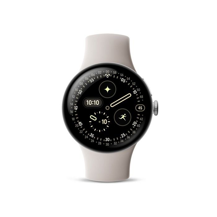 Montre connectée - GOOGLE - Pixel Watch 4 - 41 mm - 4G - Argent Poli (Bracelet porcelaine)