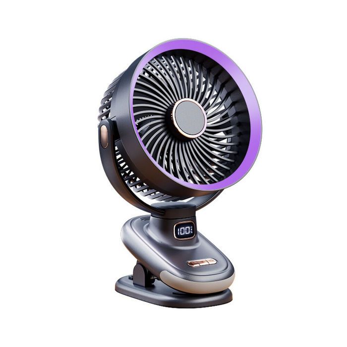 Ventilateur oscillant gris sidéral 20000mAh [Ventilateur de circulation dair + Oscillation automat ACCESSOIRES FABRICATION MAISON