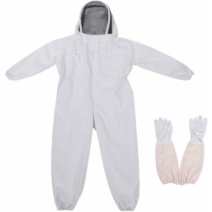 Apicole Costume Équipement De Protection Professionnel Anti Abeille Avec Longs Gants Et Capuchon En Voile USTENSILES DE DECORATION