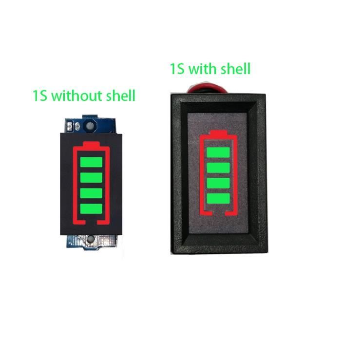 Module Testeur De Batterie Lithium 1-8S – Lot De 5 – Affichage Vert – Uxcell