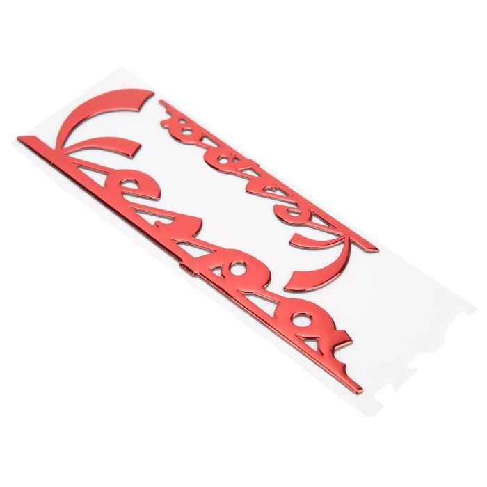 AYNEFY Autocollant 3D Emblème Moto Argent – Compatible Vespa GTS300 LX125 LX150 Sprint Primavera – Déco Adhésive Chromée