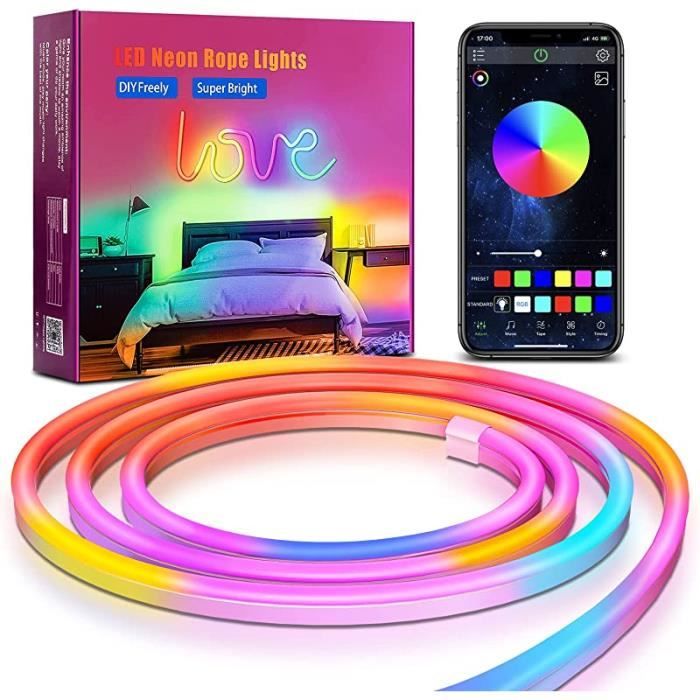 Bande LED - Multicolore - Silicone - Flexible - Étanche - Application ...