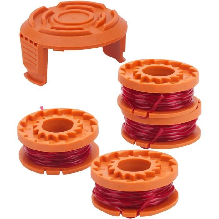 Fil Nylon 1.65mm Parkside 4 Bobines De Fil Pour Coupe-Bordure Parkside PRTA 20 Li C3 - 1,65 Mm - Recharge Compatible Bobine Fil Coupe Bordure Parkside