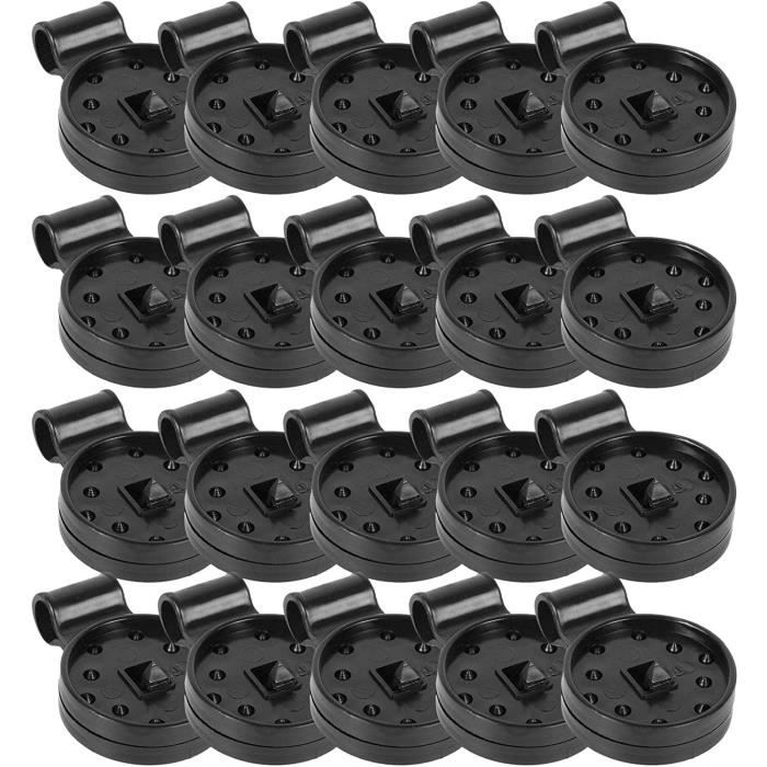 Occhielli Per Teloni 50 Clips Plastiques Pour Toile D'Ombre | Fixation Filet Jardin, Bâche, Serre | Avec Œillet Et Design Pratique Attache Pins