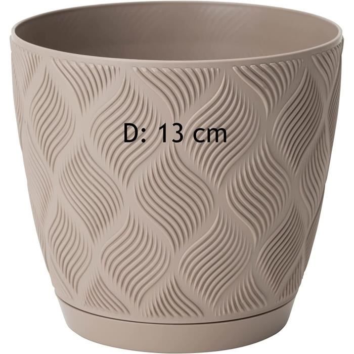 Meltom Pot De Fleurs Eco 100 Recycl Avec Soucoupe D corative Taille meltom-pot-de-fleurs-eco-100-recycl-avec-soucoupe-d-corative-taille