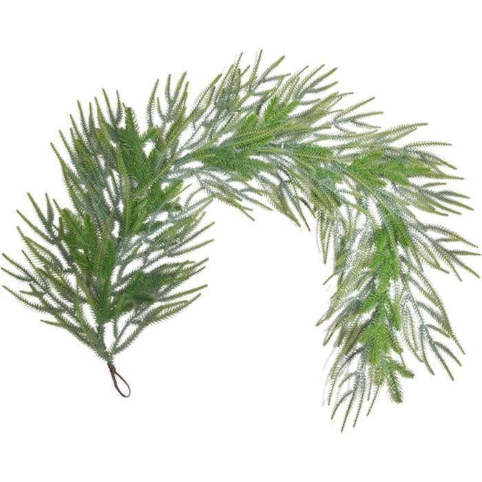 Guirlande Pin Artificiel ENVEN Guirlande De Pin Norfolk De Noël De 2,7 M Avec Guirlande Verte Norfolk Pine Garland