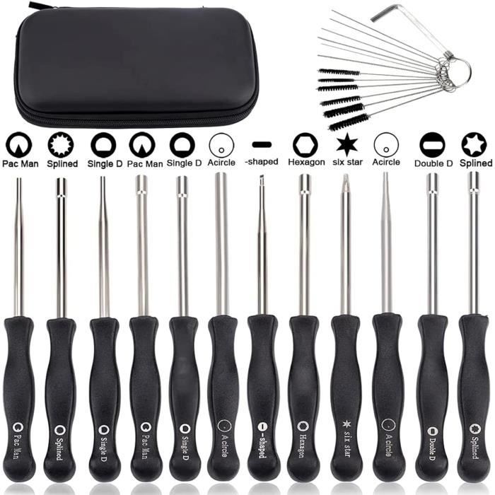 Set de 12 Outils de Réglage de Carburateur Réglage Tronçonneuse Tournevis Reglage Carburateur Tronconneuse 2 Temps Tournevis