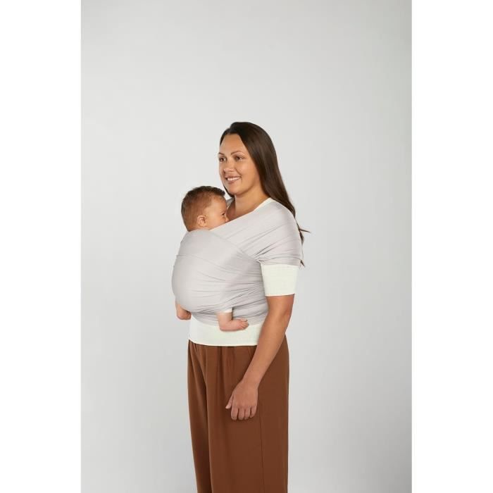 Écharpe de portage pour nouveau-nés de la naissance à 11,3 kg, Mesh en polyester recyclé et élasthanne, élastique et respirante