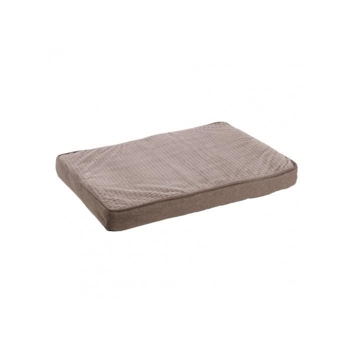 MON AMI LUKI - MATELAS TOUCHER SOFT ANTIDERAPANT - MARRON - CHIEN - 80x57x7CM