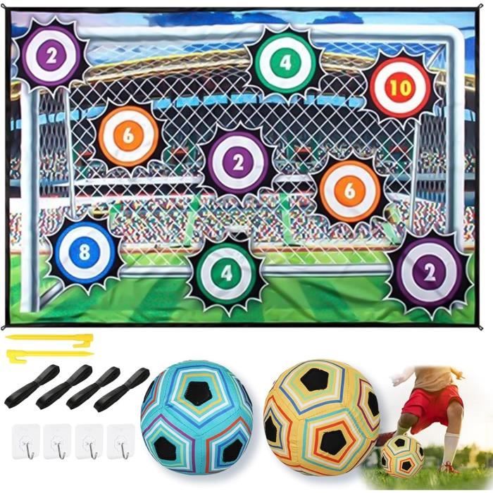 But de Football - Enfants - Ensemble de Jeu - Matériau de Haute Qualité - Facile à Installer - Mixte