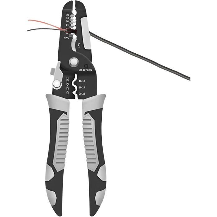 Pince à dénuder Universelle Outils de Fil de dureté 9 en 1 Retour élastique Automatique
