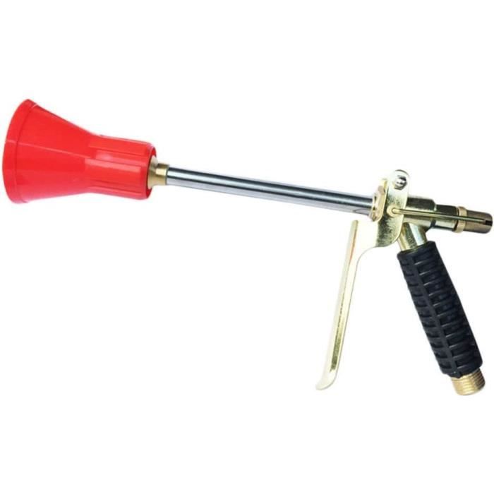 Pistolet Pulvérisateur Métal Pour Tuyau - 7 Jets Réglables - Antifuite - Pour Jardin, Nettoyage, Voiture