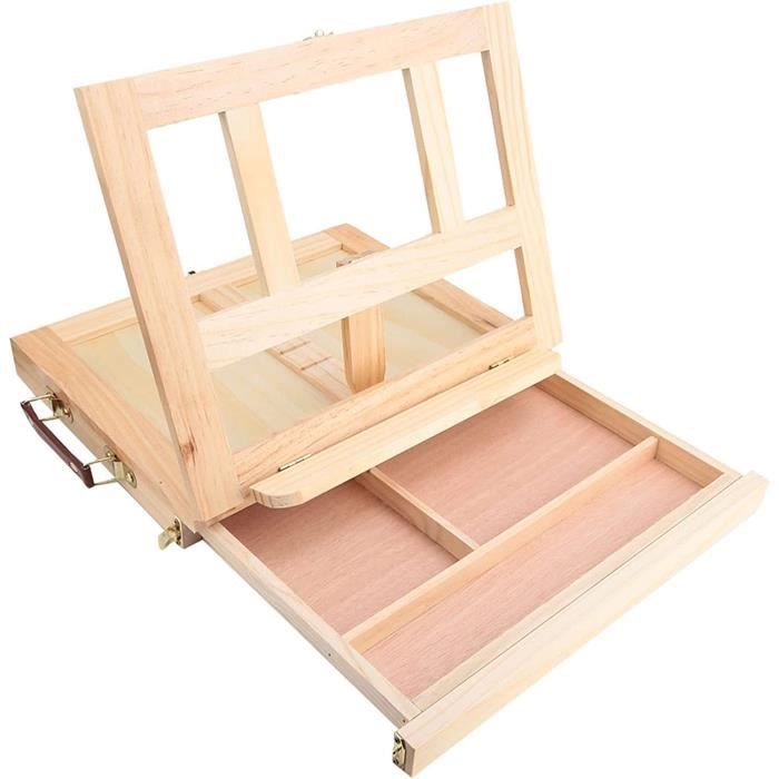 Chevalet Français 4 Pieds AT0334 – Aluminium – Portable Avec Rangement – Neuf