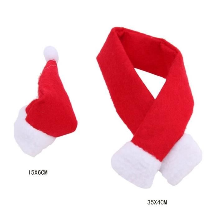 Mini Bonnets De Père Noël Avec Écharpe – Déco Festive Pour Bouteilles De Vin, Cadeaux Ou Tables De Fêtes – Ambiance Noël Garantie ! - 8
