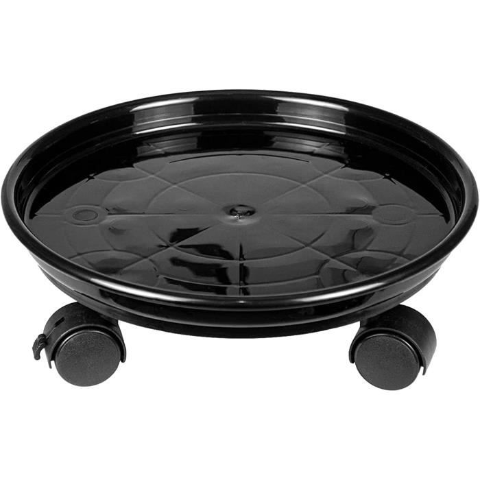 Chariot à Roulettes Plantes, Caddy De Plante Avec Casiers Soucoupe Plante Ronde En Plastique Transporteur De Pots Avec Roues Chariot Pour Pots De Plantes Exterieur Interieurgris45cm 91828659