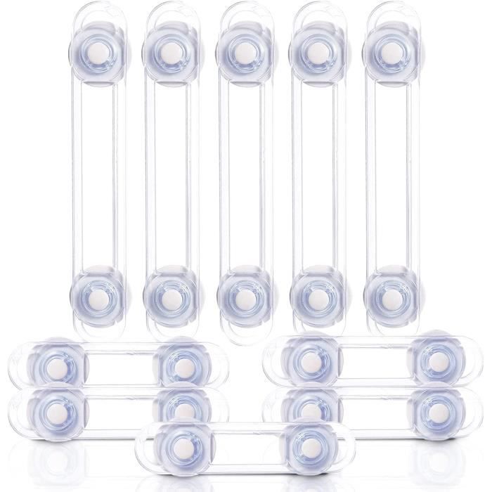 Bloc Placard Sécurité Enfant - Lot De 5 - Protection Bébé Sans Perçage