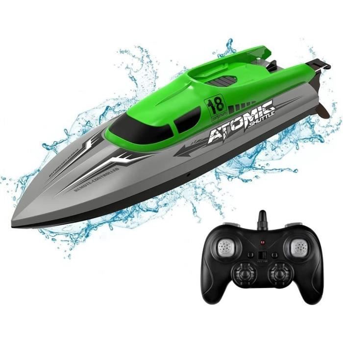 Uleway Bateau Télécommandé 2.4GHz – 20 Km/h, 50m De Portée – Piscine Et Lac – Enfant Adulte