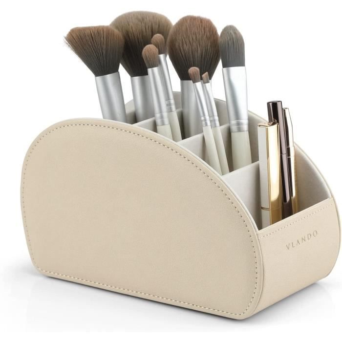 Boîte à Tiroirs Bureau XNONE 3 Compartiments A4 - Cuir PU, Organisateur Bijoux/Cosmétiques, Noir