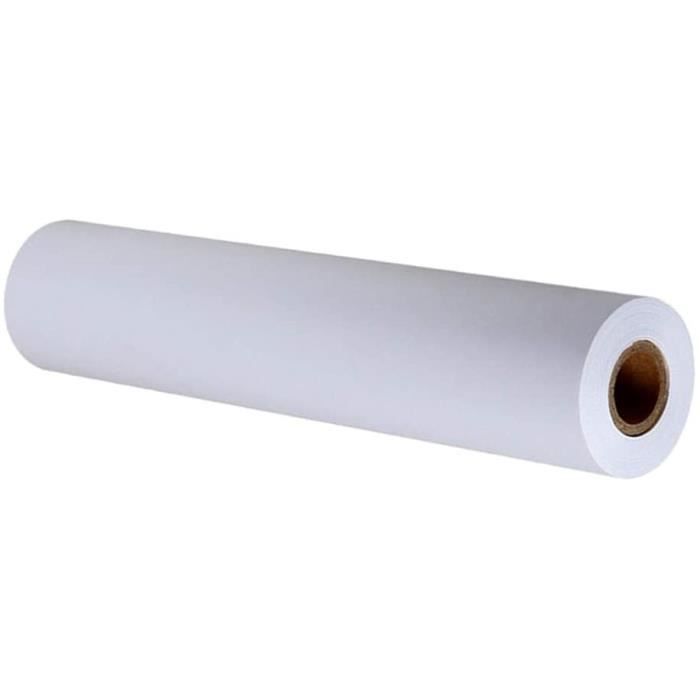 Rouleau de papier kraft dessin 60g 1m x 10 mètres blanc - RETIF