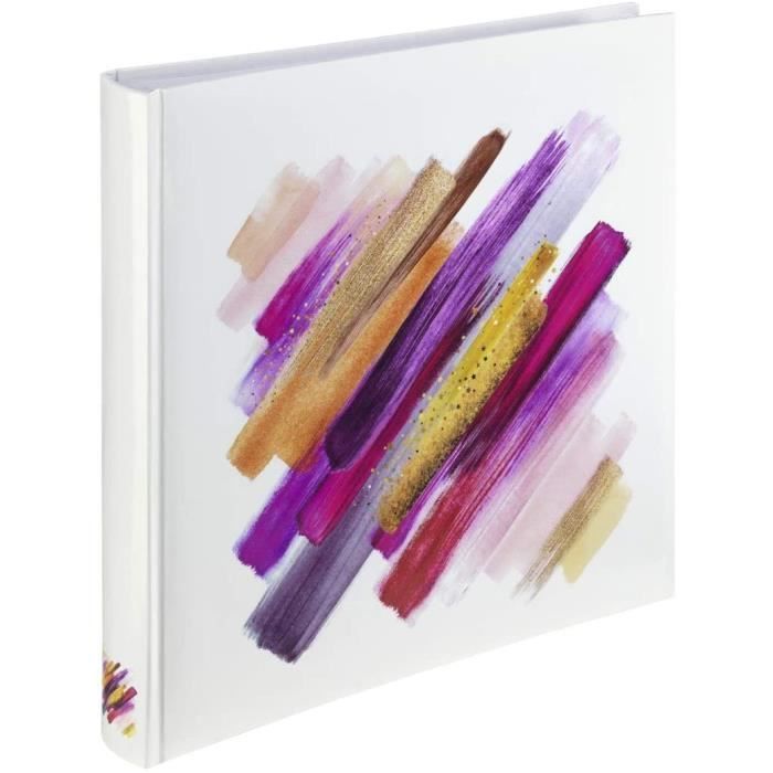 Album Photo Grand Format 30x30 Cm Hama 'Graphic Dots' - 80 Pages Blanches, 320 Photos 10x15 - Personnalisation Scrapbooking - 10